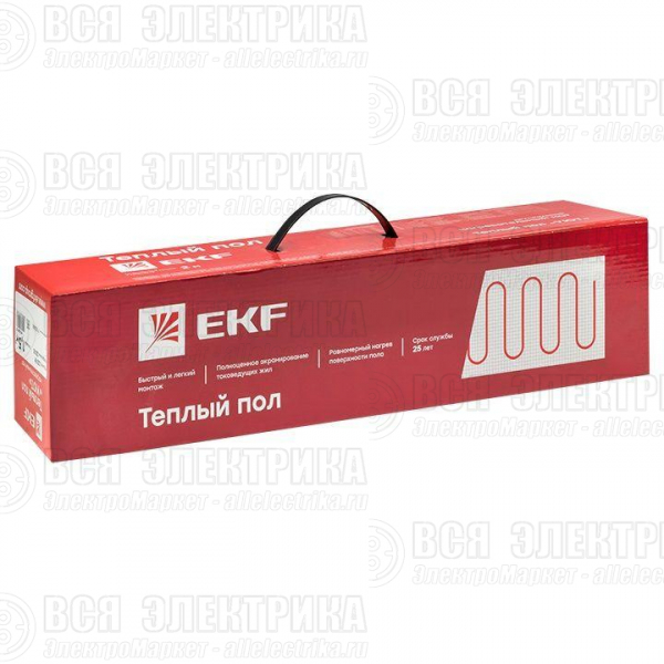 Комплект "Теплый пол" (мат) двухжил. "Уют" 2.5кв.м 375Вт PROxima EKF nm2-375-2.5