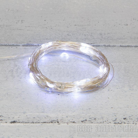 Гирлянда светодиодная "Роса" 10м 100LED бел. 1Вт IP20 USB Neon-Night 315-975