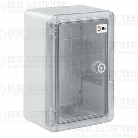 Корпус пластиковый ЩМП-П 300х200х130мм прозр. дверь УХЛ1 IP65 IK10 box302013_t ЭРА Б0052352