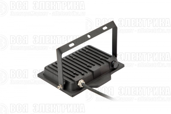 Прожектор светодиодный СДО FL 10 C 50W VW 865 BK CL 192х148х28мм 50Вт 6500К IP65 уличный черн. Русский Свет 15081023055