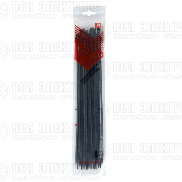 Хомут P6.6 3.6x300 FlexLock стандартный черн. (уп.50шт) PROxima EKF plc-fl-ctsb-3.6x300-r