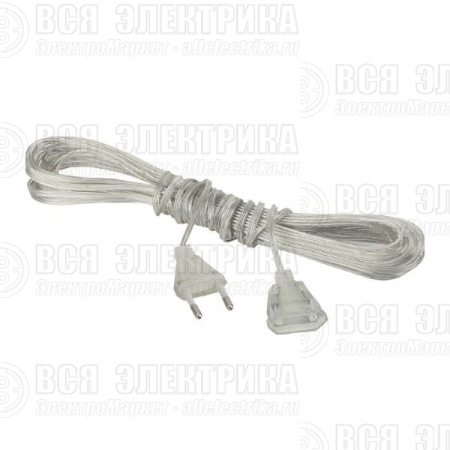 Удлинитель для гирлянд GE-5 прозр. 5м ФАZА 5047594
