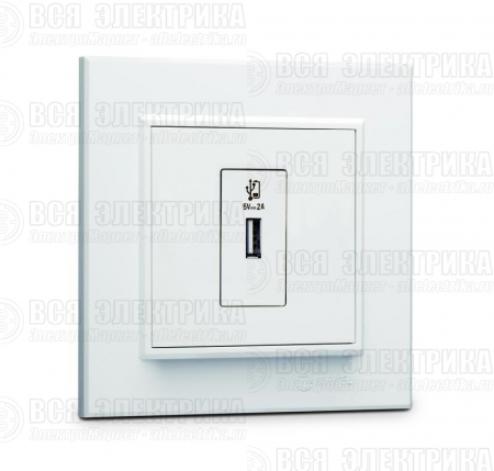 Розетка для зарядного устройства USB KAREA бел. Makel 56001465