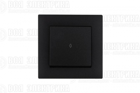 Выключатель проходной 1-клав. Karea RIZZ STAR чер. Makel 88054005