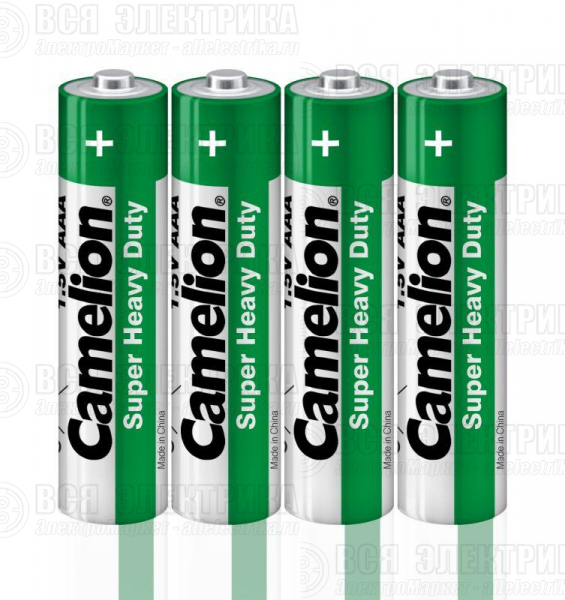 Элемент питания солевой AAA/R03 1.5В R03P-SP4G SR-4 (уп.4шт) Camelion 1659