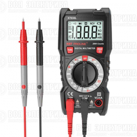Мультиметр цифровой KT 830L "PROLINE" КВТ 79127