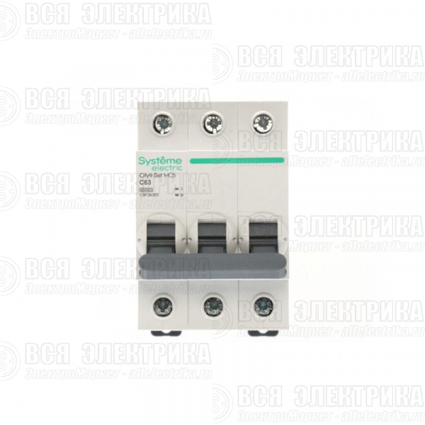 Выключатель автоматический 3п City9 Set (АВ) С 63А 6кА 400В SE C9F36363
