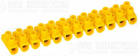 Колодка клеммная ЗВИ-3 н/г 1.0-2.5кв.мм 12 пар желт. IEK UZV7-003-04