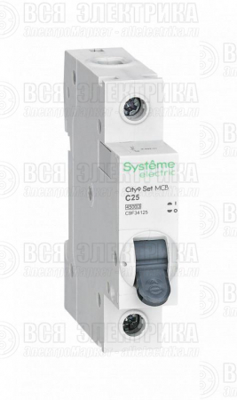 Выключатель автоматический модульный 1п C 25А 4.5кА City9 Set 230В SE C9F34125