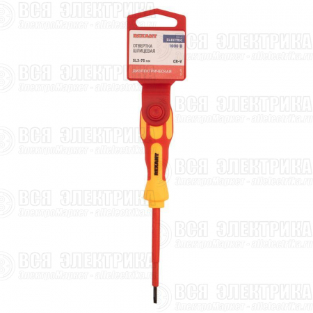 Отвертка "Электрика" SL4 100мм REXANT 12-4712