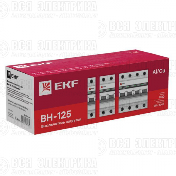 Выключатель нагрузки 3п 125А ВН-125 PROxima EKF SL125-3-125-pro