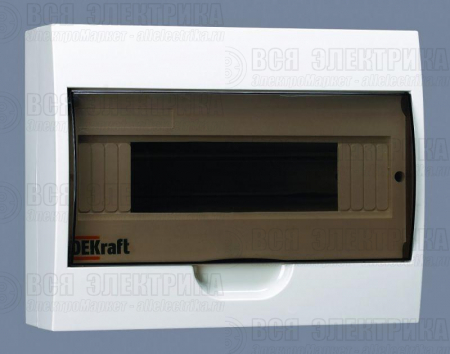 Корпус навесной ЩРН-П-12 12мод. IP41 пластик. DEKraft 31011DEK