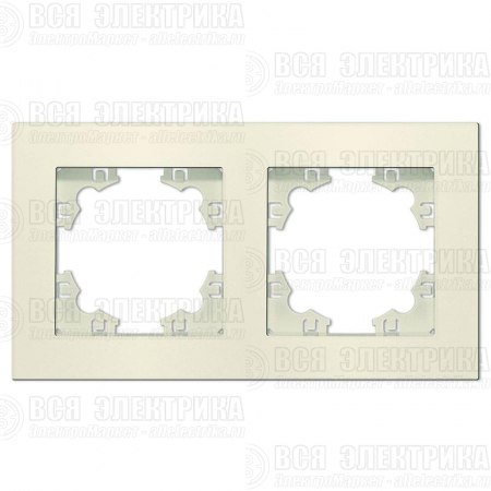 Рамка 2-м Афина универс. сл. кость (ivory) Universal A0044-I