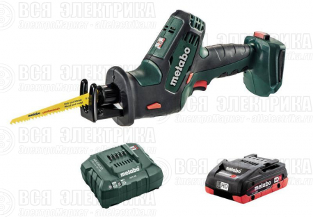 Пила сабельная аккумуляторная SSE18LTXCompact +1х3.5Ач LiHD+ЗУ ASC55 Metabo T03340