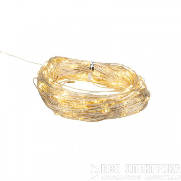 Гирлянда светодиодная "Роса" 30м 300LED тепл. бел. 3.6Вт IP44 с трансф. Neon-Night 303-216