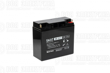 Аккумулятор 12В 17А.ч макс. ток заряда 5.1А SKAT SB 1217 Бастион 2536