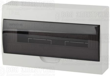 Бокс ЩРН-П-18 мод. навесной пластик IP41 SIMPLE NO-box_simple-plastic_18_surface ЭРА Б0041527