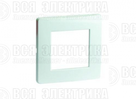Рамка 1-м 2мод. Brava бел. RAL9016 DKC 75010W