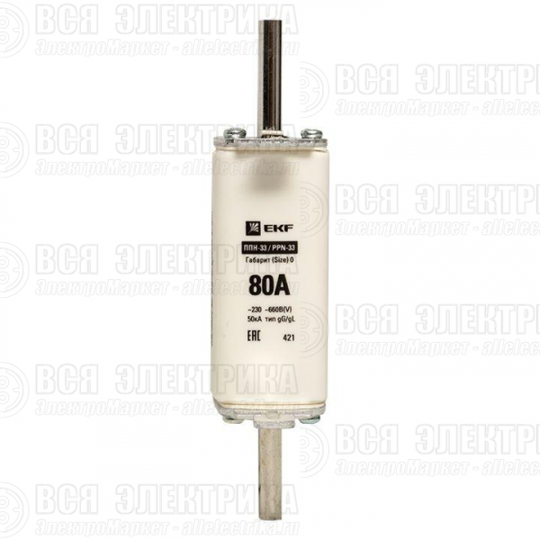Вставка плавкая ППН-33 160/80А габарит 0 PROxima EKF fus-33-0/160/80