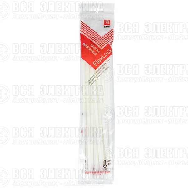 Хомут P6.6 4.8х250 FlexLock стандартный бел. (уп.100шт) PROxima EKF plc-fl-ctsw-4.8x250