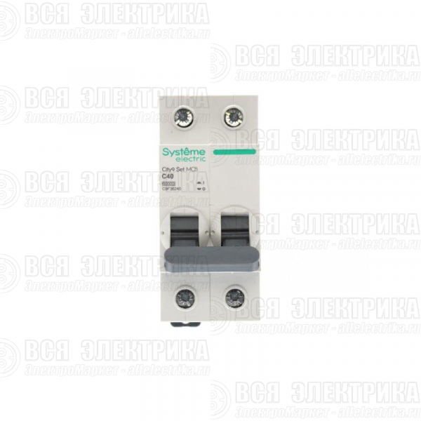 Выключатель автоматический 2п City9 Set (АВ) С 40А 6кА 230В SE C9F36240