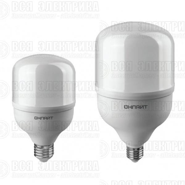 Лампа светодиодная высокомощная 82 903 OLL-T100-40-230-865-E27E40 40Вт 6500К холод. бел. E27/E40 3200лм 176-264В ОНЛАЙТ 82903