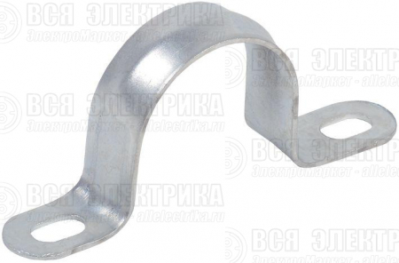Скоба крепежная двухлапковая d19-20мм метал. IEK CMAT11-19-100