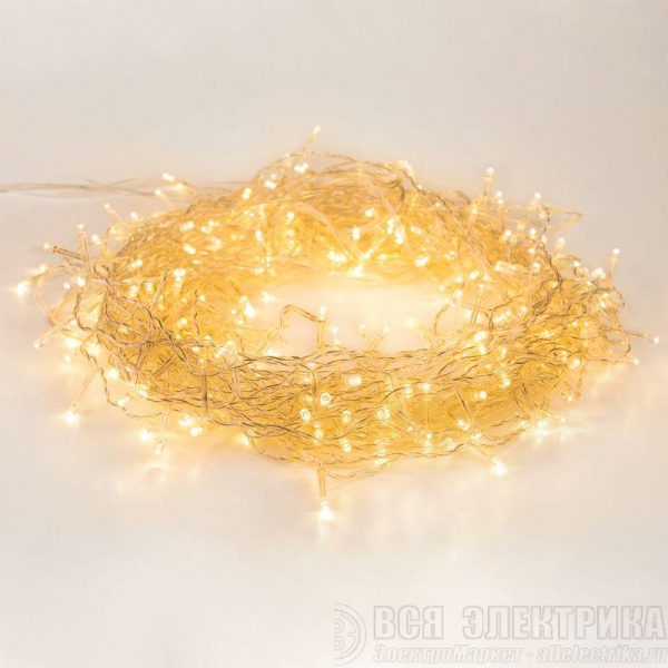 Гирлянда "Твинкл Лайт" 4м 25LED тепл. бел. провод прозр. Neon-Night 303-166