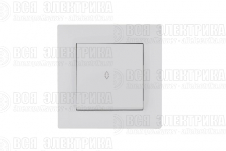 Выключатель проходной 1-клав. Karea RIZZ бел. Makel 88001005
