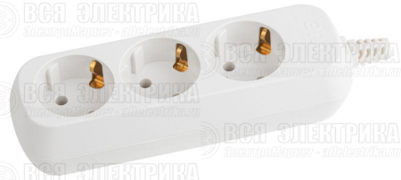 Колодка удлинителя 3-м с заземл. KX-3e Эра Б0028338