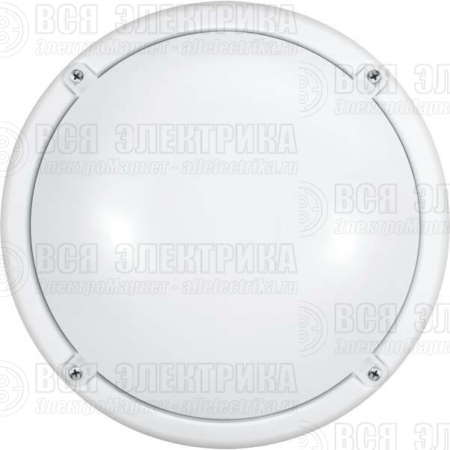 Светильник светодиодный 71 623 OBL-R1-12-4K-WH-IP65-LED-SNRV 12Вт 4000К IP65 900лм ЖКХ с оптико-акустич. датчиком круг бел. (аналог НПП) ОНЛАЙТ 71623
