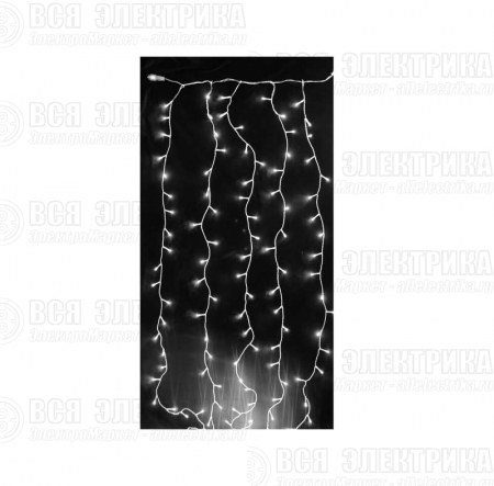 Гирлянда занавес 150х150см LDCL368-W-E 368 LED WH бел. IP20 SHLights 4690601035547