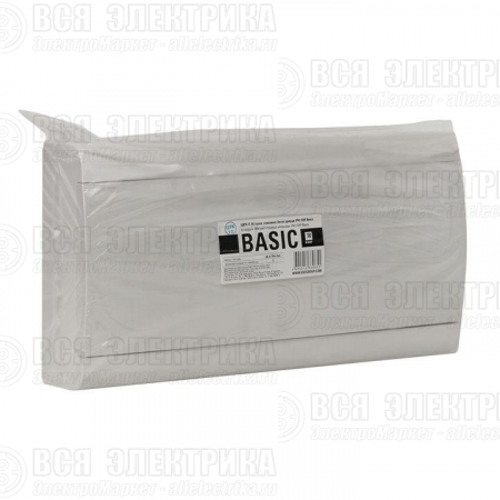 Щит ЩРН-П-18 IP41 бел. дверца (пром. упак.) Basic EKF pb-n-18w-bas