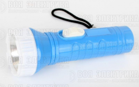 Фонарь 828-TH (1LED 1 режим 3хAG10; блист-пакет; голуб.) Ultraflash 12395