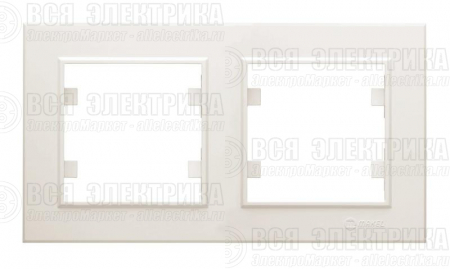 Рамка 2-м Karea горизонт. крем. Makel 56010702