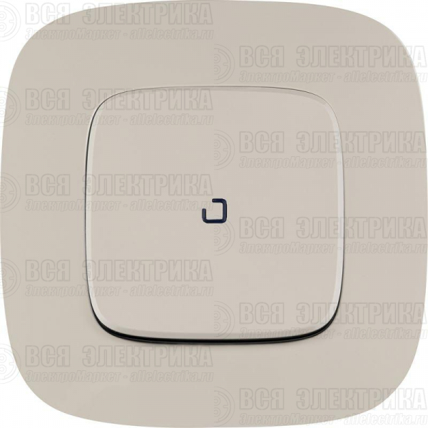 Переключатель 1-кл. СП Valena Allure 10А IP20 250В 10AX с подсветкой с лицев. панелью безвинтов. зажимы механизм сл. кость Leg 752826