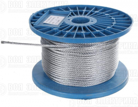 Трос стальной DIN 3055 4мм (уп.200м) Промрукав PR08.3825