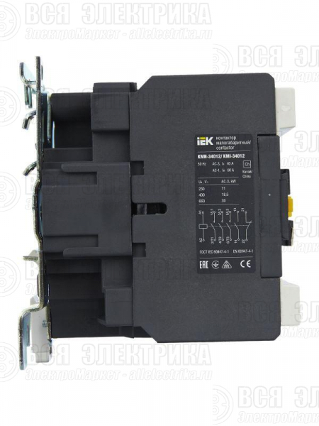 Контактор КМИ-34012 40А 230В/АС3 1НО 1НЗ KARAT IEK KKM31-040-230-11