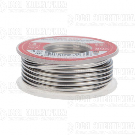 Припой с канифолью 100гр d2.0мм (Sn60 Pb40 Flux 2.2%) REXANT 09-3223