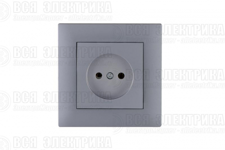 Розетка 1-м Kare RIZZ STAR без заземл. сер. Makel 88065022