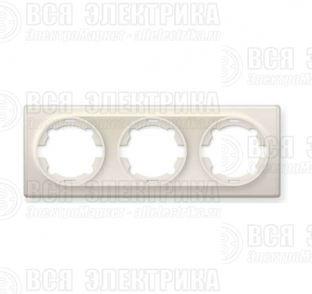 Рамка 3-м Florence беж. 1E52301301 OneKeyElectro 2172807