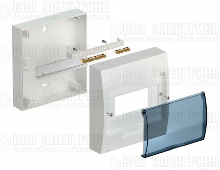 Корпус навесной ЩРН-П-8 Krepta 3 IP41 пластик. бел. IEK MKP12-N-08-40-20
