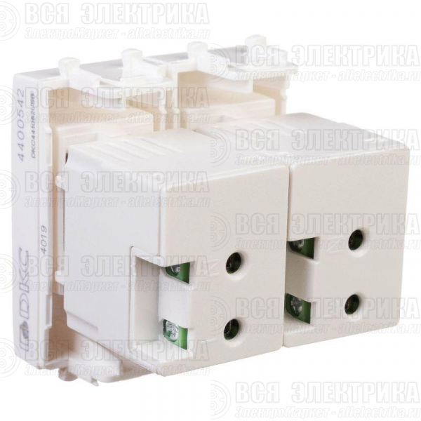 Устройство зарядное USB 2мод. 2.1А Avanti "Белое облако" DKC 4400542