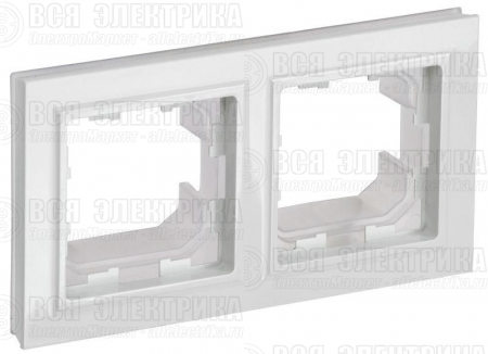 Рамка 2-м IP44 BRITE РУ-2-БрБ-44 бел. IEK BR-M22-44-K01