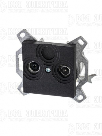 Розетка телевизионная оконечная TV/R Levit антрацит ABB 2CHH083503A6063