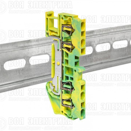 Колодка клеммная ST-2.5 земля пружинная EKF plc-jxb-st-2.5-pen