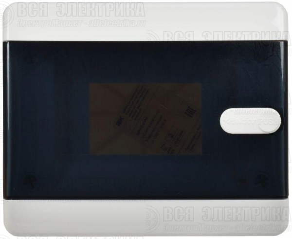 Корпус ЩРН-П-6 UNION Compact IP41 черн. прозр. дверь пластик. IEK UIC-KP12-N-06-41-K01