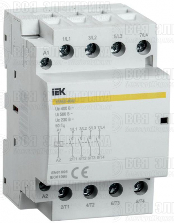 Контактор модульный КМ63-40М AC/DC KARAT IEK MKK21-63-40