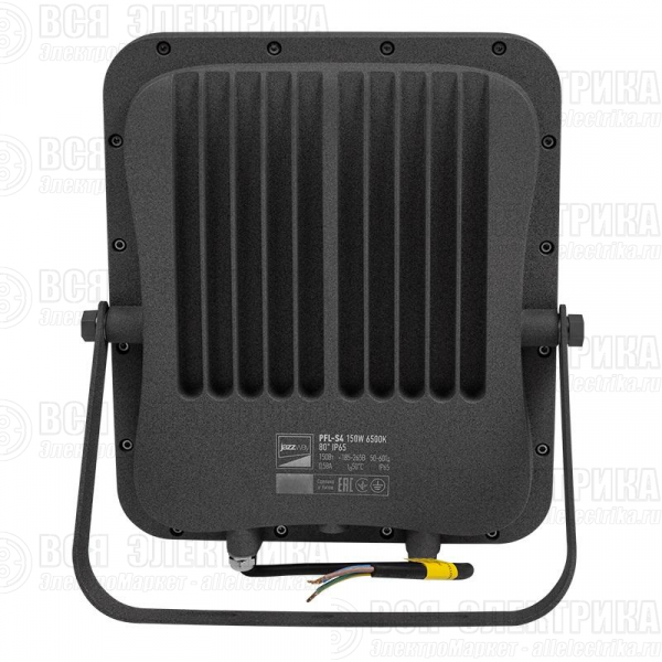 Прожектор светодиодный PFL-S4 150Вт 6500К IP65 80град. ДО с клапаном с линзовым модулем Pro+ JazzWay 5036444