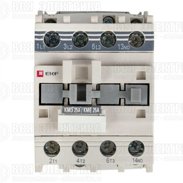 Контактор КМЭ 25А кат. 220В AC 1НЗ EKF ctr-s-25-220-nc
